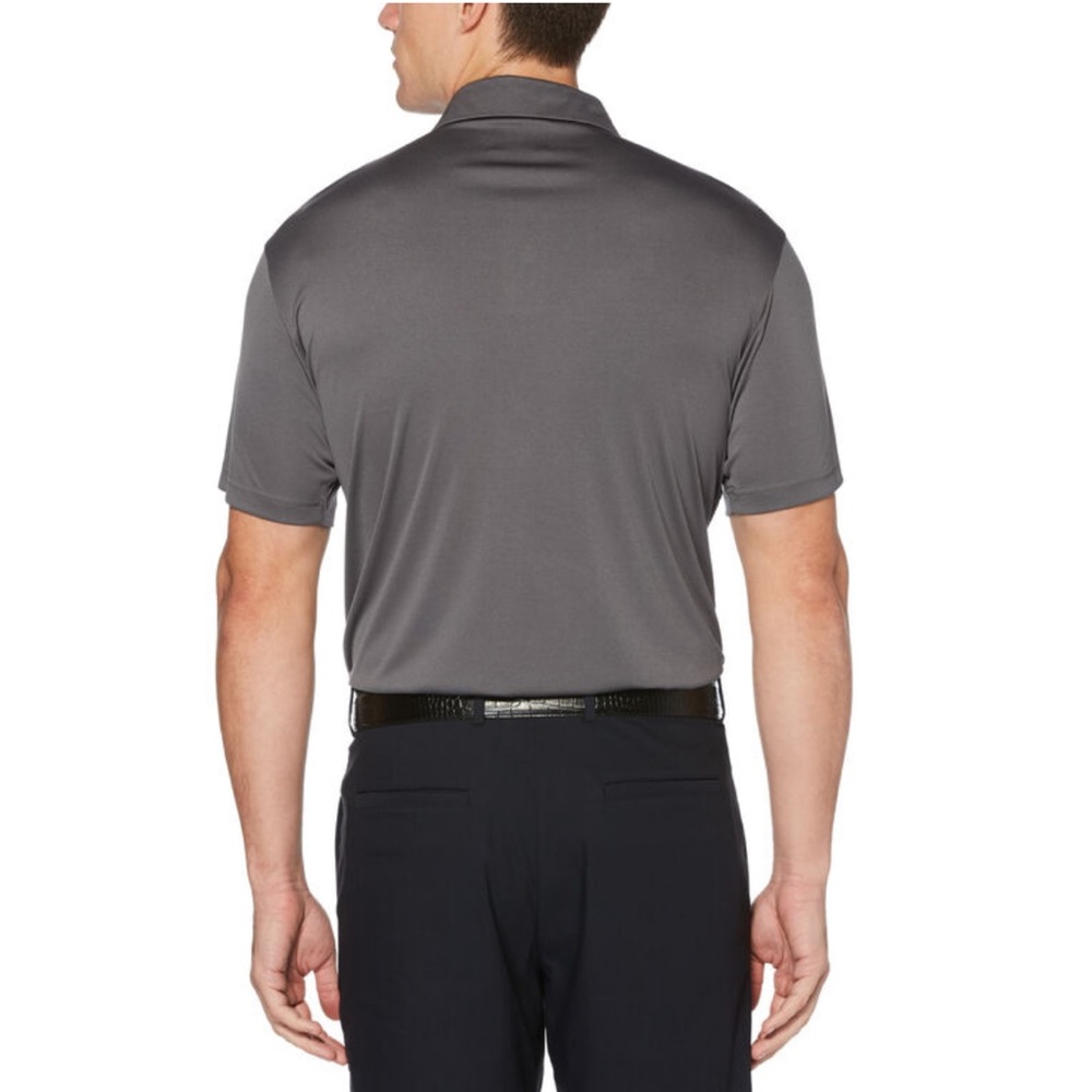 PGA TOUR APPAREL Ombre Fade Chest Print Short Sleeve Golf Polo Shirt - Picture 2 of 14